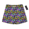 Graffiti Colorful Print Pattern Men's Running Shorts-grizzshop