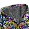 Graffiti Colorful Print Pattern Men's Windbreaker Jacket-grizzshop