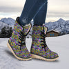 Graffiti Colorful Print Pattern Snow Boots-grizzshop