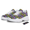 Graffiti Colorful Print Pattern White Chunky Shoes-grizzshop