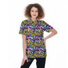 Graffiti Colorful Print Pattern Women's Golf Shirts-grizzshop