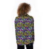 Graffiti Colorful Print Pattern Women's Long Sleeve Shirts-grizzshop