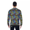 Graffiti Funky Print Pattern Baseball Jacket-grizzshop