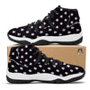 Graffiti Funky Print Pattern Black Bball Shoes-grizzshop