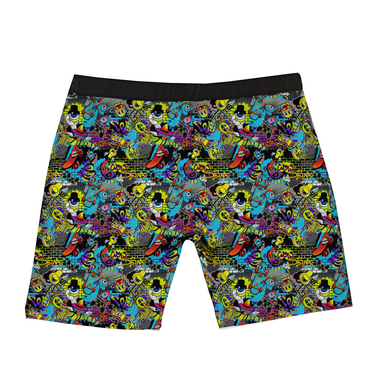 Graffiti Funky Print Pattern Boxer Briefs-grizzshop