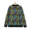 Graffiti Funky Print Pattern Cardigan-grizzshop