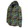 Graffiti Funky Print Pattern Down Jacket-grizzshop