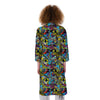 Graffiti Funky Print Pattern Kimono-grizzshop