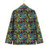 Graffiti Funky Print Pattern Men's Blazer-grizzshop