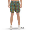 Graffiti Funky Print Pattern Men's Gym Shorts-grizzshop