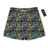 Graffiti Funky Print Pattern Men's Running Shorts-grizzshop