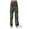 Graffiti Funky Print Pattern Pajama Pants-grizzshop