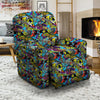 Graffiti Funky Print Pattern Recliner Slipcover-grizzshop