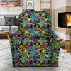 Graffiti Funky Print Pattern Recliner Slipcover-grizzshop