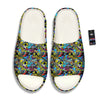 Graffiti Funky Print Pattern Sandals-grizzshop