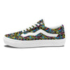 Graffiti Funky Print Pattern Skate Shoes-grizzshop