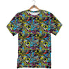 Graffiti Funky Print Pattern T-Shirt-grizzshop