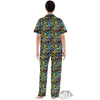 Graffiti Funky Print Pattern Women's Pajamas Set-grizzshop