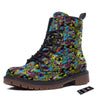 Graffiti Funky Print Pattern Work Boots-grizzshop