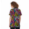 Graffiti Geometric Abstract Women's Golf Shirts-grizzshop