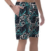 Graffiti Geometric Print Men's Shorts-grizzshop