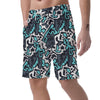 Graffiti Geometric Print Men's Shorts-grizzshop