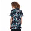 Graffiti Geometric Print Women's Golf Shirts-grizzshop