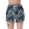 Graffiti Geometric Print Women's Shorts-grizzshop