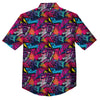 Graffiti Grunge Print Pattern Button Up Shirt-grizzshop