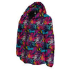 Graffiti Grunge Print Pattern Down Jacket-grizzshop