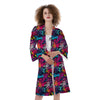 Graffiti Grunge Print Pattern Kimono-grizzshop