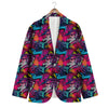 Graffiti Grunge Print Pattern Men's Blazer-grizzshop