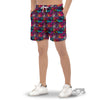 Graffiti Grunge Print Pattern Men's Gym Shorts-grizzshop