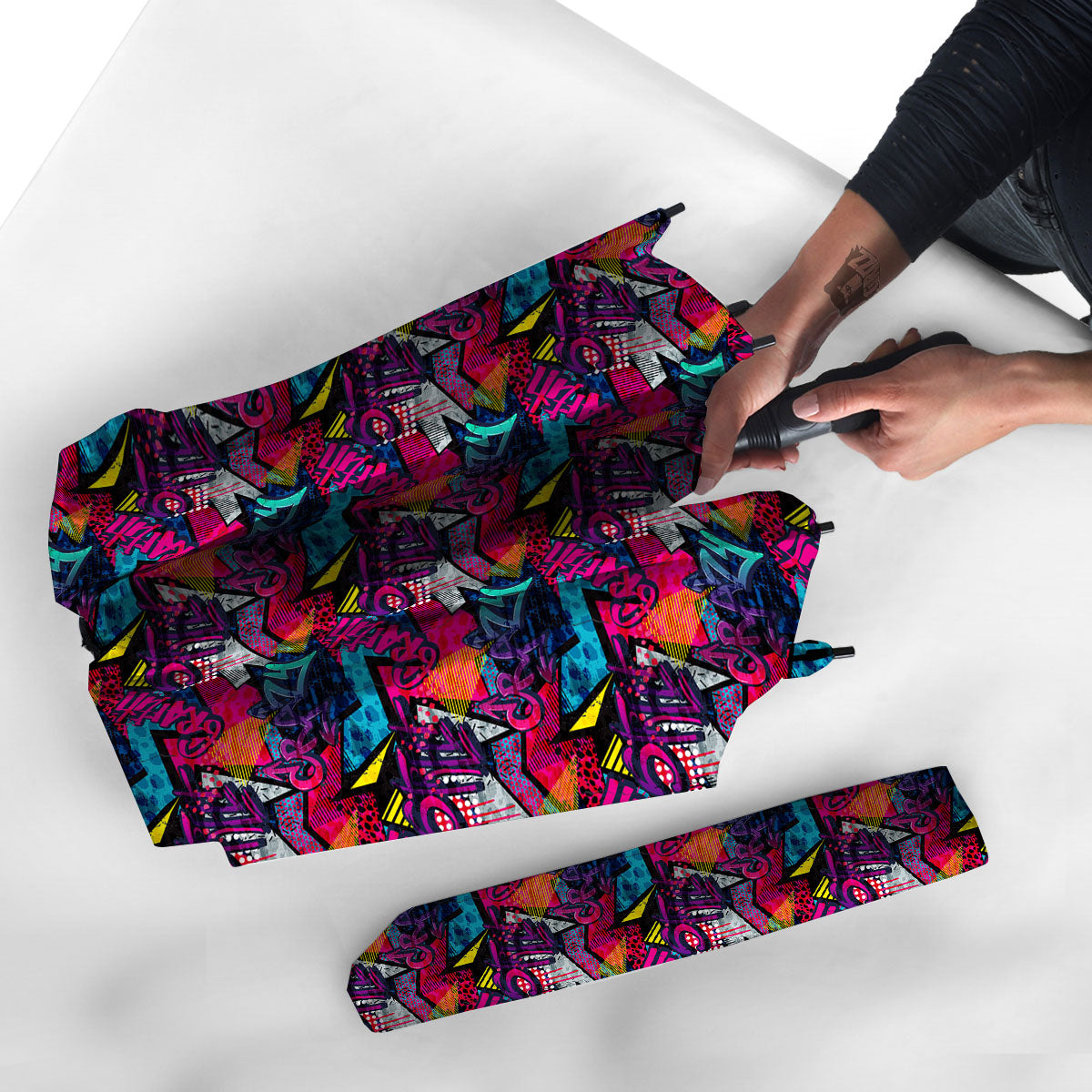 Graffiti Grunge Print Pattern Umbrella-grizzshop