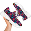 Graffiti Grunge Print Pattern White Chunky Shoes-grizzshop