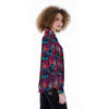 Graffiti Grunge Print Pattern Women's Long Sleeve Shirts-grizzshop