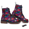 Graffiti Grunge Print Pattern Work Boots-grizzshop