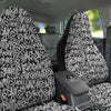 Graffiti Grunge White Text Abstract Print Car Seat Covers-grizzshop