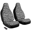 Graffiti Grunge White Text Abstract Print Car Seat Covers-grizzshop