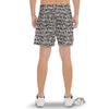 Graffiti Grunge White Text Abstract Print Men's Gym Shorts-grizzshop