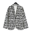 Graffiti Grunge White Text Abstract Print Men's Sport Coat-grizzshop