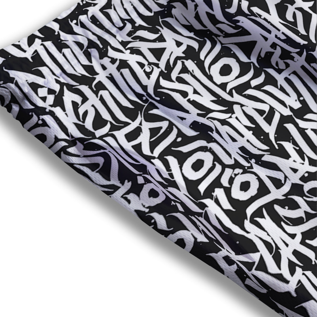 Koi Carp Golden Spiritual Print Mesh Shorts