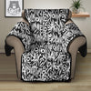 Graffiti Grunge White Text Abstract Print Recliner Protector-grizzshop