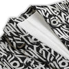 Graffiti Grunge White Text Abstract Print Women's Blazer-grizzshop