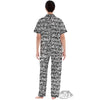 Graffiti Grunge White Text Abstract Print Women's Pajamas Set-grizzshop