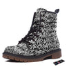 Graffiti Grunge White Text Abstract Print Work Boots-grizzshop