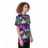 Graffiti Hiphop Print Women's Golf Shirts-grizzshop