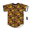 Graffiti Music Rock Star Print Pattern Baseball Jersey-grizzshop