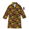 Graffiti Music Rock Star Print Pattern Bathrobe-grizzshop