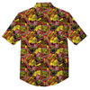 Graffiti Music Rock Star Print Pattern Button Up Shirt-grizzshop